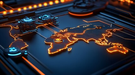 Global Network Technology Map