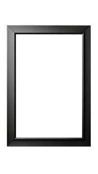 Mockup frame, fundo transparente, pronto para uso em seus modelos de apresenta&ccedil;&atilde;o de quadros. Moldura para quadro em madeira preta com fundo transparente. 