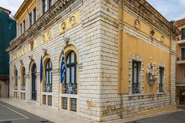 Old Town Hall of Corfu (San Giacomo Theatre), Corfu Town, Greece   