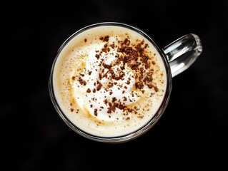 Close-up of coffee with whipped cream