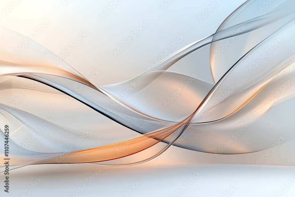Poster this captivating image showcases serene swirls of light and texture in soft hues, blending forms tha