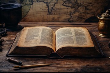 Obraz premium This enchanting image showcases an open book with glowing pages, symbolizing the illumination of knowledge and the magic of storytelling, inviting curiosity and wonder.