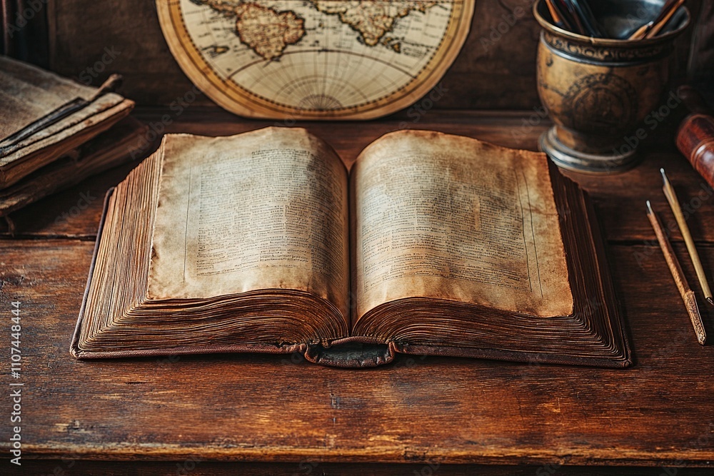 Poster this enchanting image showcases an open book with glowing pages, symbolizing the illumination of kno