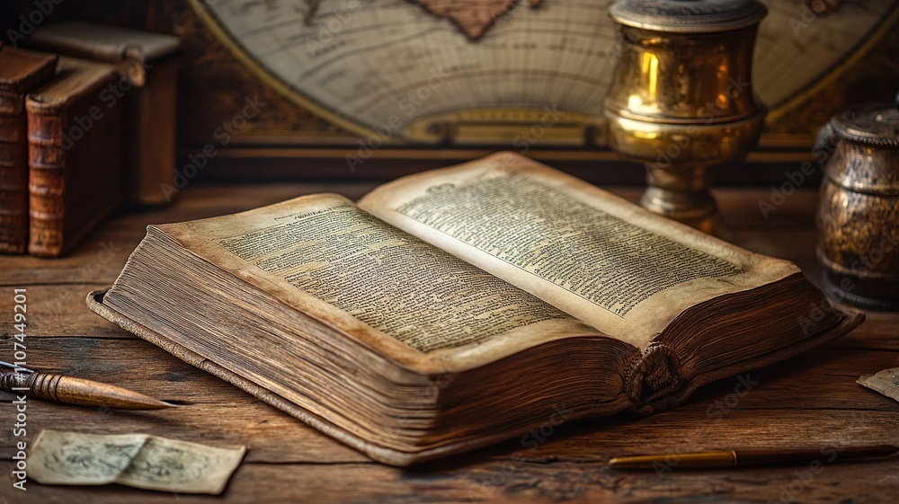 Aufkleber this enchanting image showcases an open book with glowing pages, symbolizing the illumination of kno