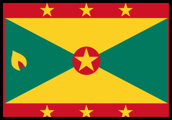 Grenada Flag Smooth rectangle