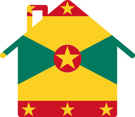 Home Shape Of Icon Grenada Flag