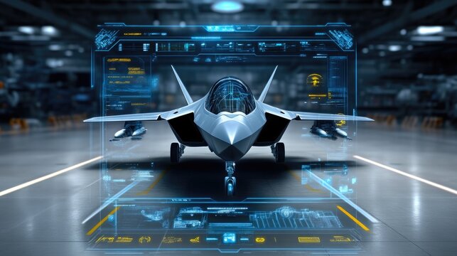 Virtual cockpit display of advanced fighter jets for missions