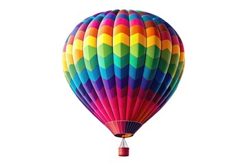 Fototapeta premium Elegantly designed hot air balloon silhouette, perfect for logo creation, graphic design, advertising, and marketing; an inspiring element for captivating aerial photography visuals.