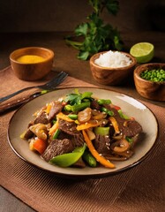 Lomo Saltado Peruvian Stir Fry Beef 