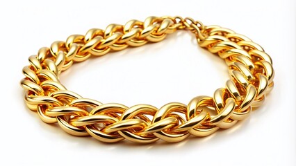 Obraz premium Elevate your style with this Men's Golden Chain Necklace—luxurious, trendy, and designed for modern fashion. A stunning statement piece that enhances any outfit effortlessly.
