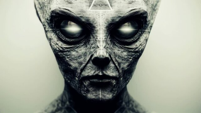 alien creature video portrait