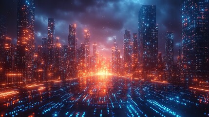Obraz premium Internet Technology Digital Ai