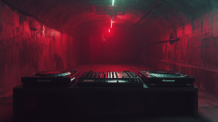 Dark techno bunker