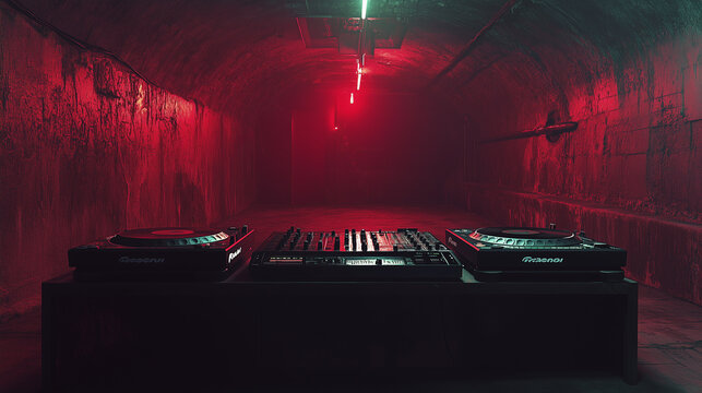 Dark techno bunker