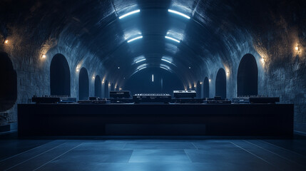Dark techno bunker