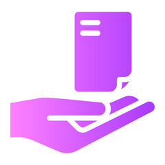 hand gradient icon