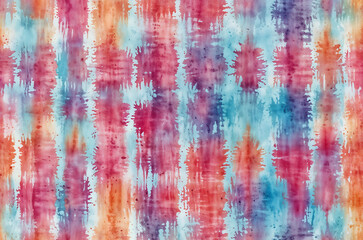 Fototapeta premium An abstract watercolor pattern with rainbow hues and soft textures. The vibrant design is ideal for creative backgrounds, artistic projects, and decor. Generative AI