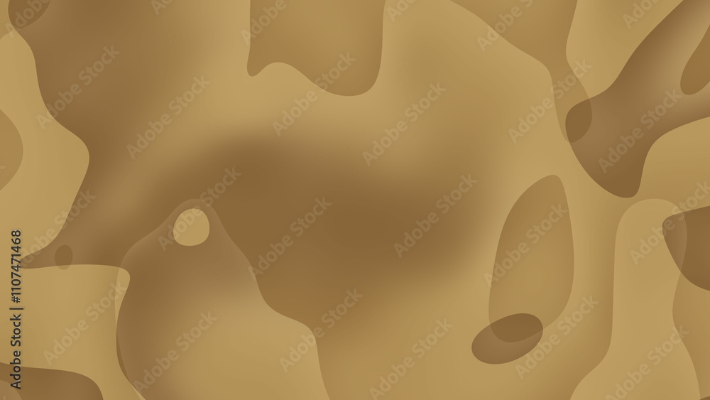 Poster abstract brown organic shapes background with gradient color variations