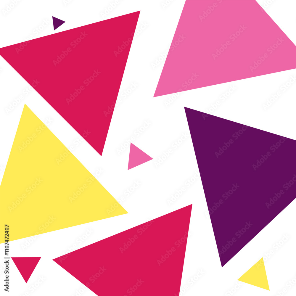 Aufkleber modern abstract colours geometric triangle pattern background. vector illustration template design