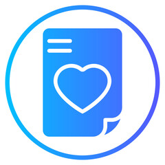 love gradient icon