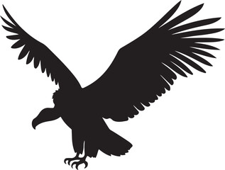 Obraz premium vulture bird logo silhouette design vector art illustration