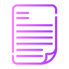 document gradient icon