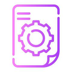 gear gradient icon