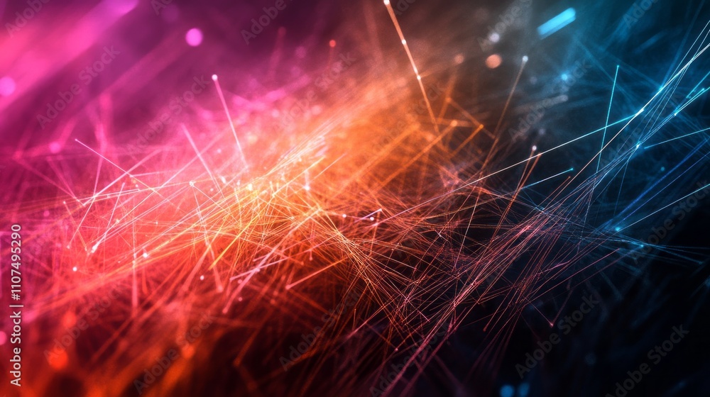 Poster futuristic technology background with abstract lines and geometric patterns for digital design, high