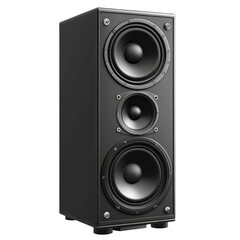 Fototapeta premium stack audio music speaker isolated.