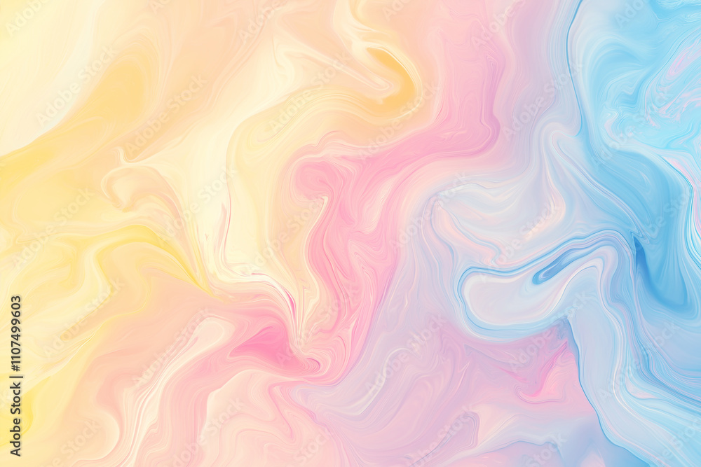 Wall mural a soft pastel gradient background with gentle shades of pink, blue, and yellow. the gradient should 