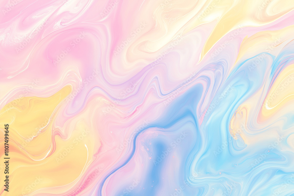 Wall mural a soft pastel gradient background with gentle shades of pink, blue, and yellow. the gradient should 
