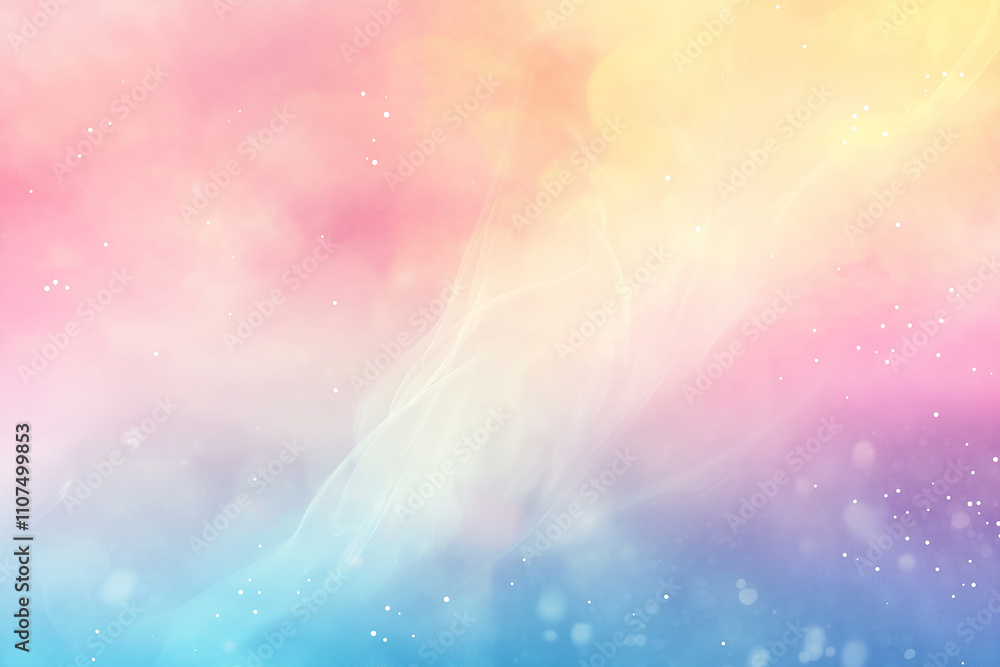 Wall mural a soft pastel gradient background with gentle shades of pink, blue, and yellow. the gradient should 