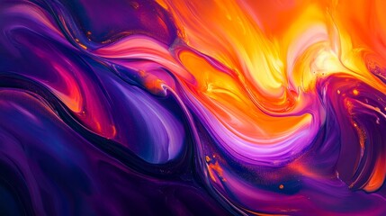 Obraz premium Vivid abstract colorful swirl pattern vibrant colors artistic background modern design eye-catching art