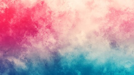 Obraz premium Colorful abstract gradient art, red pink white blue watercolor patterns, vibrant spacious artistic background
