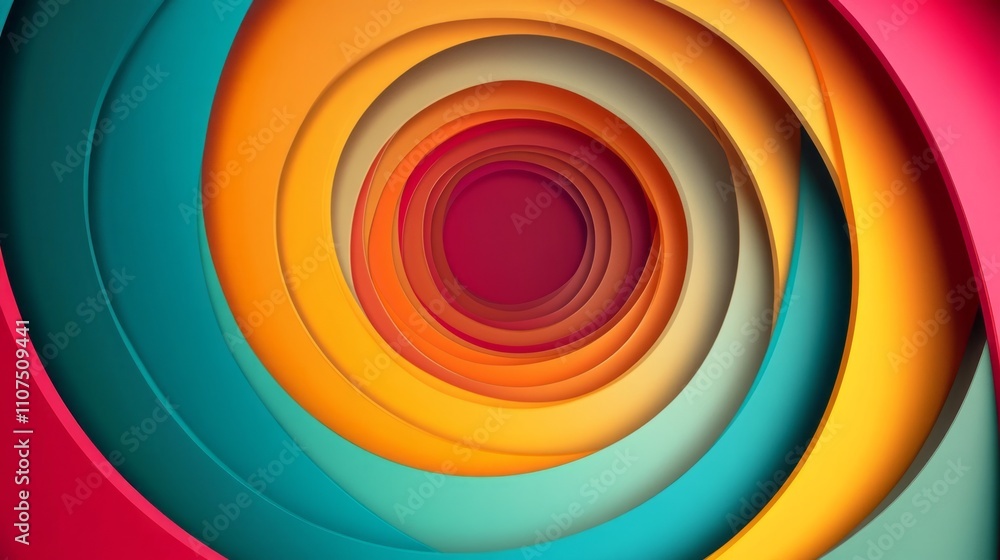 Poster futuristic technology background with abstract circular shapes and dynamic patterns, ideal for high-