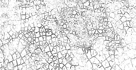 Fototapeta premium a black and white drawing of cracked walls, vintage grunge texture, a black and white drawing of a cracked land, grunge texture of old paint wall, vintage cracked background, 