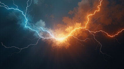lightning concept. Generative ai.
