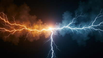 lightning concept. Generative ai.