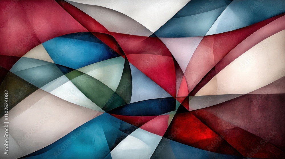 Poster dynamic abstract art gallery exhibition digital artwork modern setting creative perspective visual i