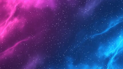 Obraz premium Vibrant Cosmic Background with Stars and Colorful Nebulae in the Universe