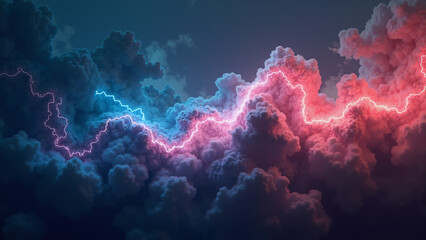 Fototapeta premium lightning concept. Generative ai.