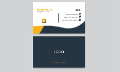 Creative modern simple minimalist abstract
business card design with multiple color

