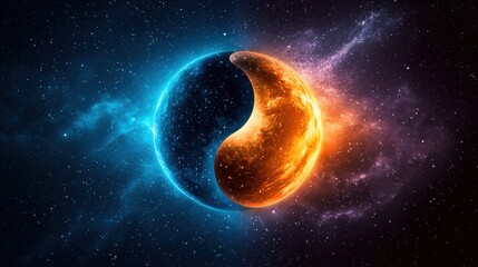 Cosmic Balance: The Harmony of Light and Darkness in Space