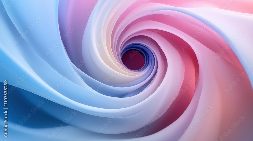 Poster colorful abstract swirl design with gradient flowing shapes