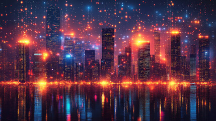 A captivating blend of doodle-style vector art inspired by technology and nature, featuring intricate hand-drawn circuits, futuristic gadgets, digital connections, and organic patterns like leaves, fl