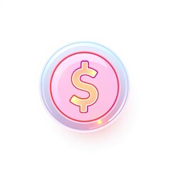 Fototapeta premium 3D Cartoonish Icon of Debt Repayment, Whimsical Transparent Overlay, High-Resolution, Ethereal Aesthetic for Digital Design