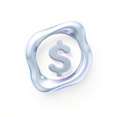 3D Enchanting Debt Repayment Icon with Morphing Shapes for Transparent Overlays, Whimsical Style, High Resolution