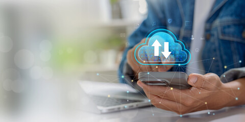 Cloud Computing on Mobile. Visualizing Data Upload and Download Processes with Digital...