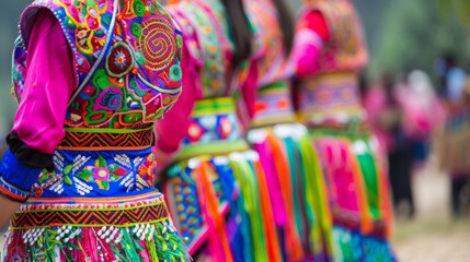 Fototapeta premium Vibrant Hmong Traditional New Year Celebration