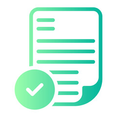 exam results gradient icon